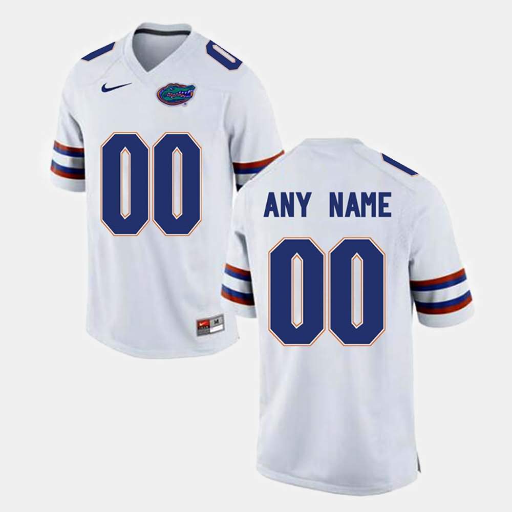 NCAA Florida Gators Customize Men's #00 Nike White Limited Stitched Authentic College Football Jersey HCC4664QH